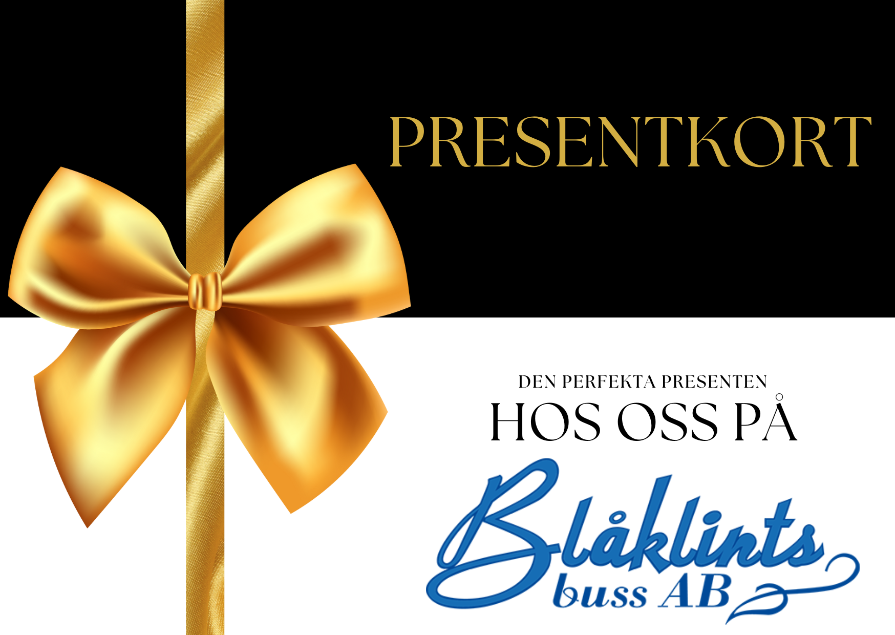 Fiktiv bild p ett presentkort